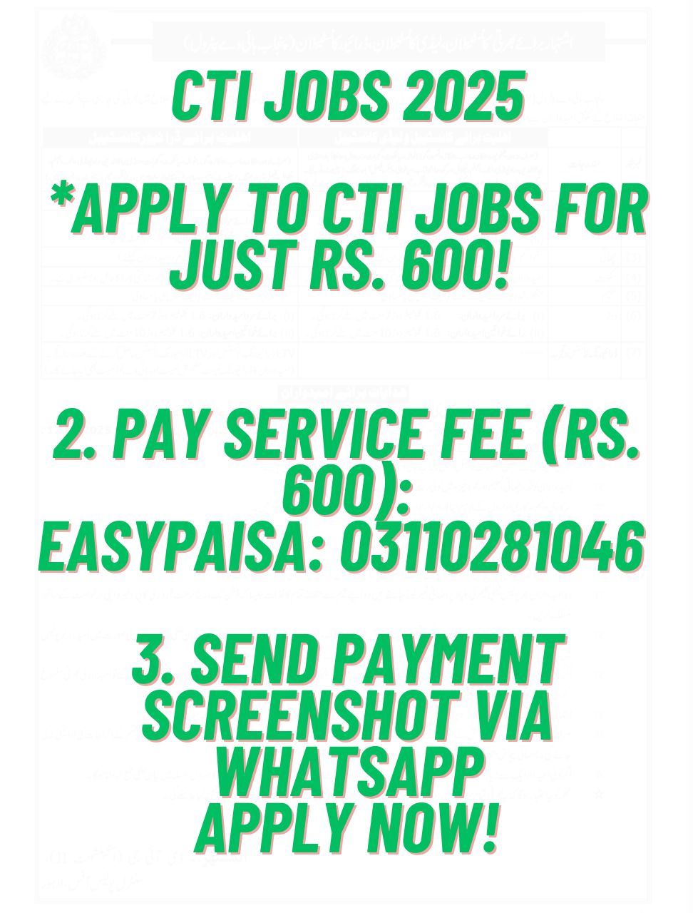 CTI Jobs 2025 Online Apply