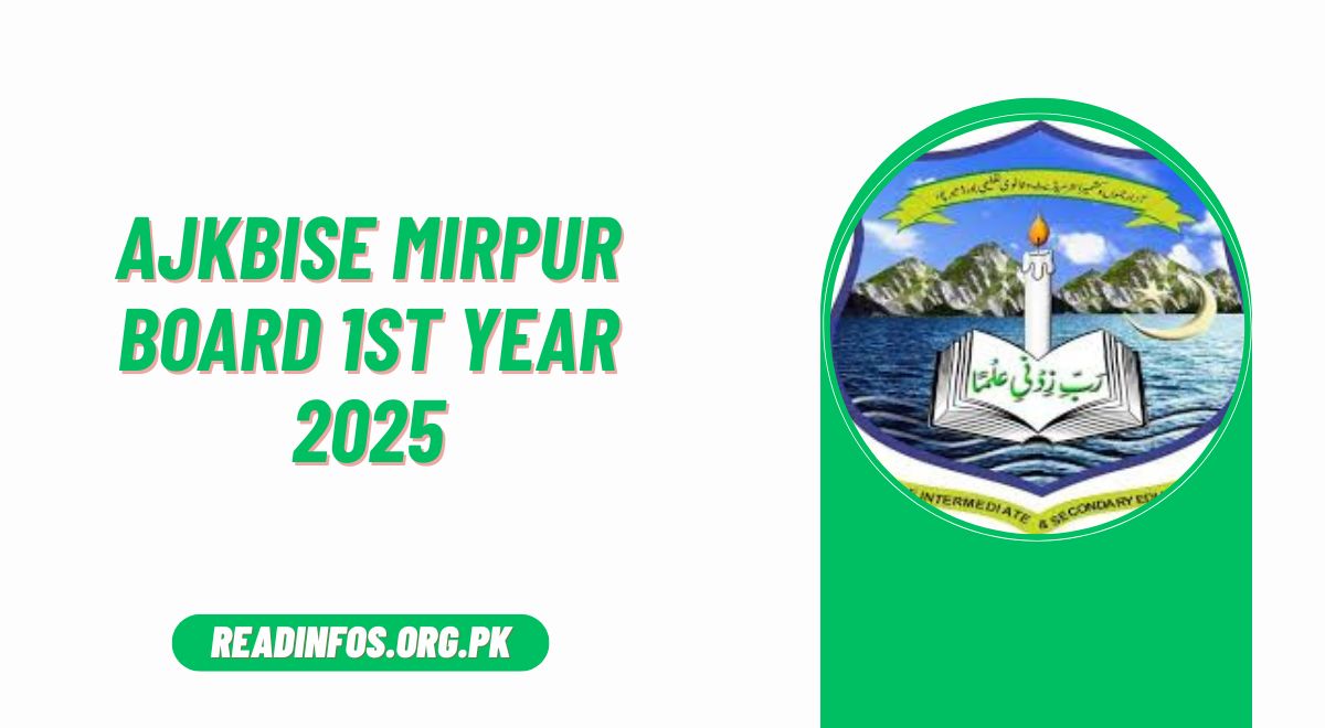 AJKBISE Mirpur Board 1st Year 11th Class Result 2025 By Roll No