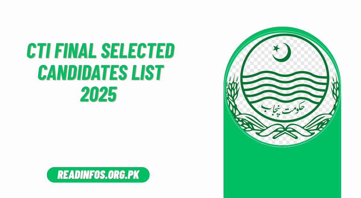 CTI Final Selected Candidates List 2025 Announced