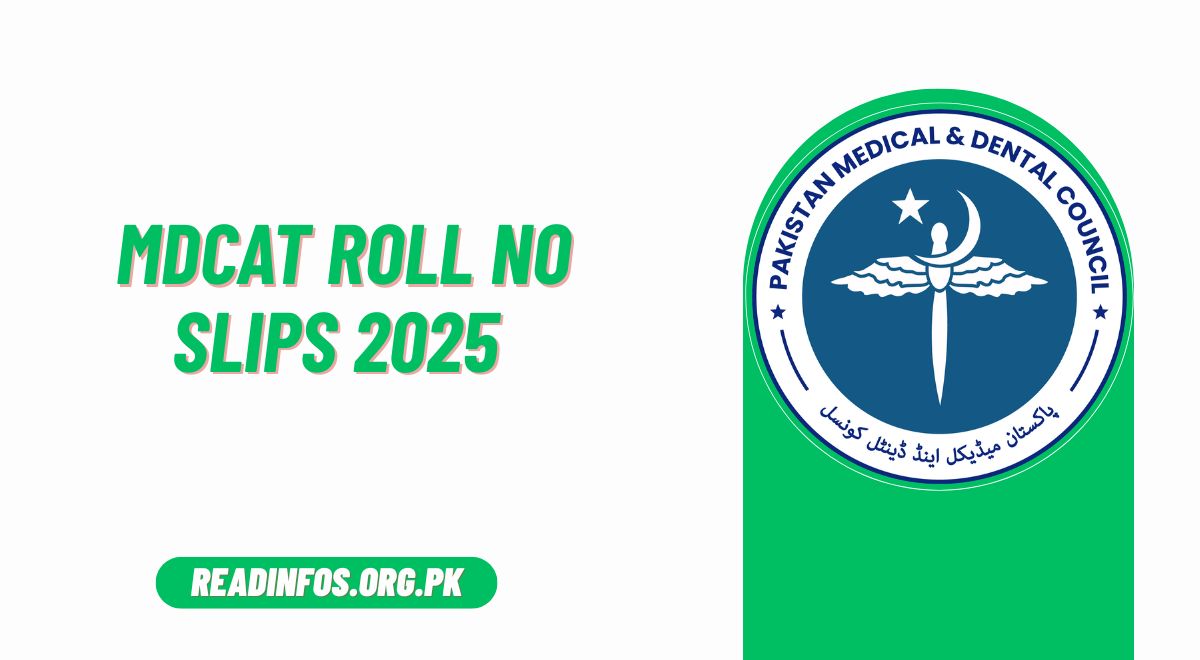MDCAT Roll No Slips 2025