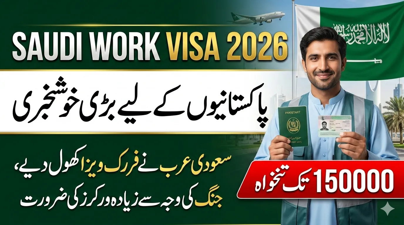 Saudi Arabia Free Work Visa 2026 for Pakistanis