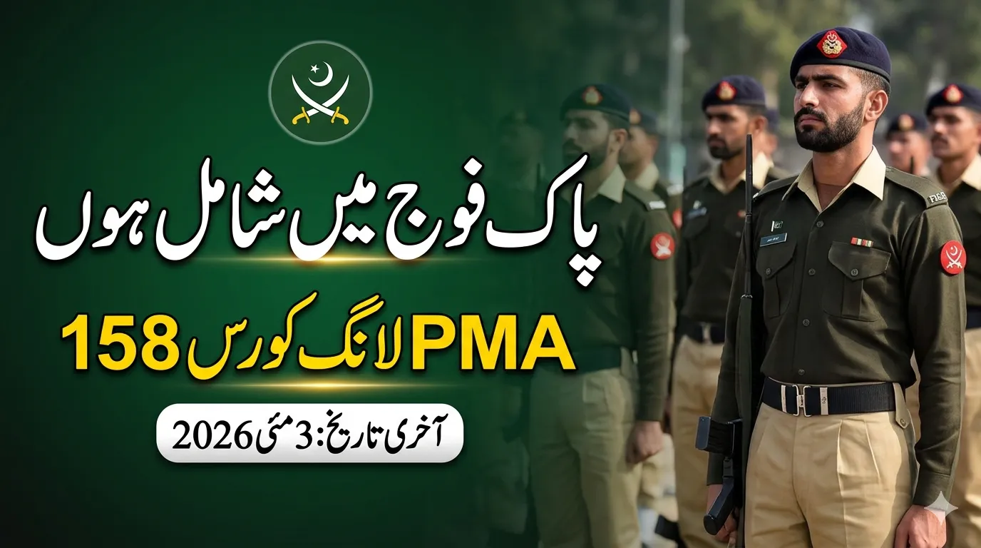 Join Pakistan Army PMA Long Course 158 2026 Apply Online