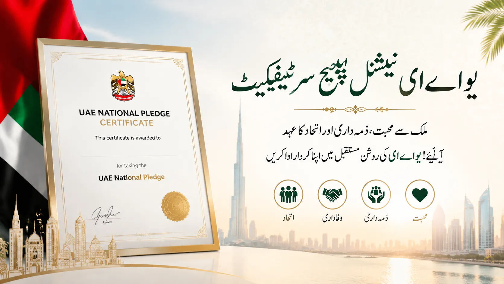 Get Your UAE National Pledge Certificate Now via Readinfos org pk
